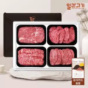 [일간고기] 1등급 암소한우 선물세트 1.6kg (등채안특)