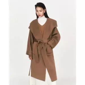 더엣지 메리노울 와이드 숄카라 코트 932938