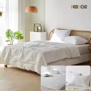 [퍼보]에어로쿨 듀라론 냉감 린넨이불 패드세트 퀸 Q