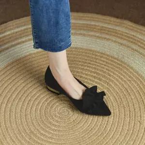 스웨이드 플랫슈즈 여성로퍼1912 WE5D6FA