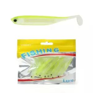 루어 은빛비늘 갈치웜 10p세트 쉐드웜 미끼 형광 광어-WFHJBEC