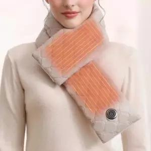 급속발열 방수 5000mAh 충전식 온열목도리 머플러 대 발열목도리 패딩목도리 커플목도리