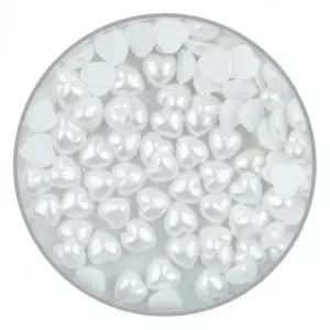 5000 진주 하트 귀걸이 12mm 흰색 (WFK0WKZ)