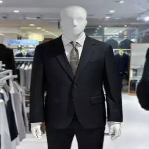 [트루젠] 트루젠 블랙 울스판 기본핏 남자정장 FI8811003054