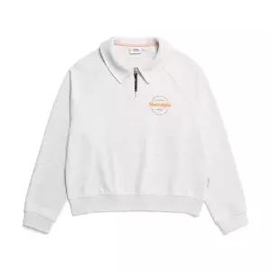 [내셔널지오그래픽]N231WSW902 여성 원형 컨셉 아트웍 반집업 맨투맨 티셔츠 M OATMEAL