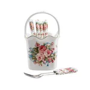 삼미 잉글랜드 사각꽃바구니 / 수저보관 / 카페수저보관