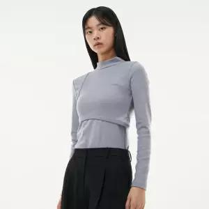 LAP로고자수 투인원 긴팔 티셔츠 AP4CTA61