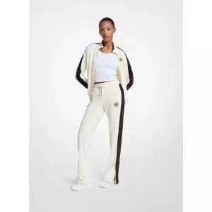 [마이클코어스][정가 300000원] 와이드 레그 벨루어 트랙 팬츠 JF530WHK1Y110