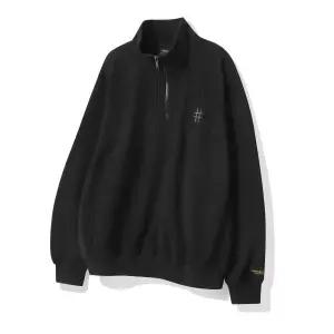 매장정품 빈트릴 BEENTRILL 코듀로이 플리스 스몰 로고 하프 집업(블랙) BA254RM002BK 164700