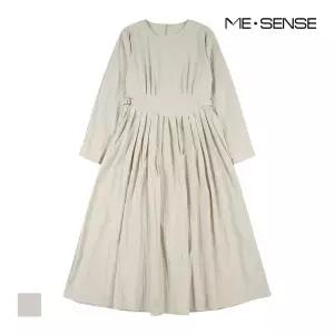 [미센스] 밑단주름 라운드넥 원피스_MB43OPS302Z