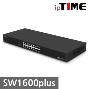 ipTIME SW1600plus 16포트 스위칭 허브 IGMP 스누핑 지원/스위치/랜선/산업용/기가비트/이더넷/기가/컴퓨터