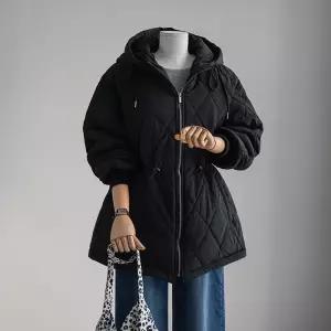 (안나앤플러스) 후드 4온스 퀄팅 점퍼[패딩DP629] 빅사이즈