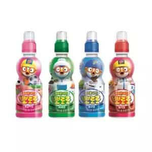 뽀로로음료 4종 24개 세트 (복숭아6+밀크6+사과6+딸기6) 어린이음료 /J