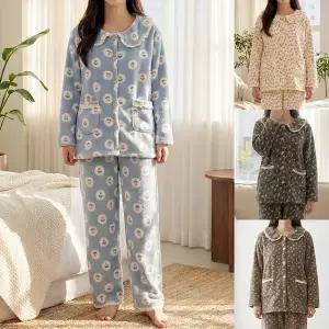 [엄마옷 로즈맘] 한동카라수면홈웨어상하세트