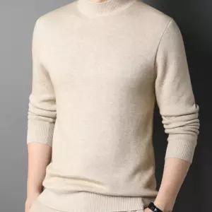 라운트니트 가을겨울 스웨터 겨울니트 반목폴라 남자 목폴라티 남성 터틀넥