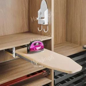 인출식 옷장 다림판 휴대품 다리미 접이식 빌트인 전기 가정용 선반 캐비닛 회전 다리미판