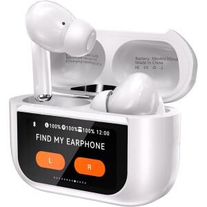 A9 Pro 터치스크린 무선 이어폰 블루투스 5.4 액티브 노이즈 캔슬링 TWS 스마트 탑재