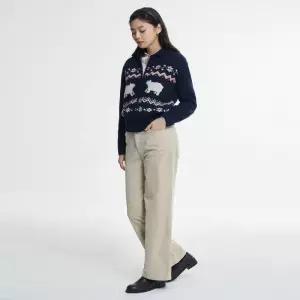 [백화점정품] 26년NEW 빈폴레이디스 빈폴 BEANPOLE 세미와이드 벨벳 데님 - 베이지BF5X21C83A