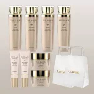 [코리아나] 더 블랙 프리미어 기초 4종(스킨 로션 크림 아이크림) 2세트