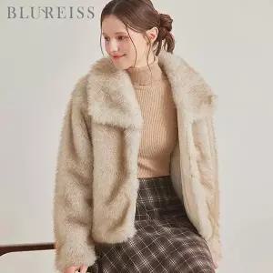[신세계라이브쇼핑][블루레이스] 트렌디 인조 폭스퍼 누빔 자켓_B5W1JK1111