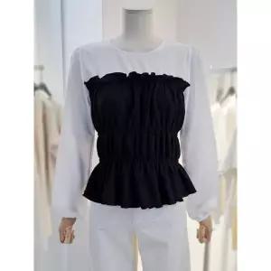 [롯데백화점]르샵 스모크 뷔스티에 레이어드형 블라우스 (BP2BL004A)