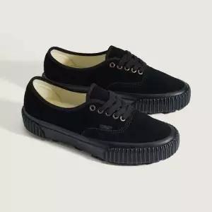 [롯데백화점]반스 프리미엄 어센틱 44 V-러그 스웨이드 블랙 VN000DBABLK