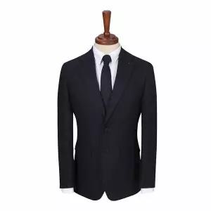 [하프클럽/파렌하이트]실크 크리스피노 플란넬라 싱글 수트 자켓 네이비멜