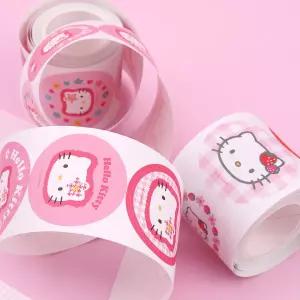 헬로키티 문방구 롤 스티커 5M 원형 데코스티커 레트로 키티 산리오 고전문구 카오하나