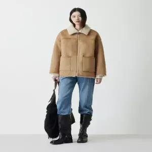 [ZOOC]쥬크 페이크 하프 집업 무스탕(Z254PSF654)