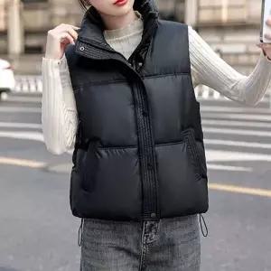 [하프클럽/]겨울조끼 레더 여성조끼 윈터시크 숏패딩 베스트