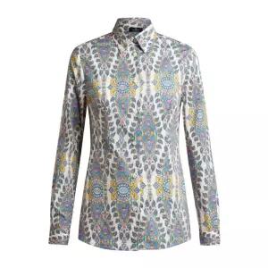 페이즐리 슬림핏 코튼 셔츠 WRIA002099SAEC6 X0800