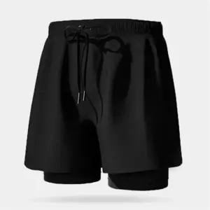 남성용 헬스 레깅스 반바지 블랙 밴드형