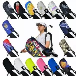 산디앤 컬러 디자인 골프 캐디백 후드 커버 PU 소재 골프백 기능성 방수 헤드 카바 TA3825137