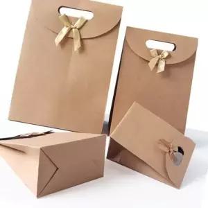 소형 크라프트 포장 쇼핑백 꽃가게 고급 용기 다용도 (WFJ5T2G)