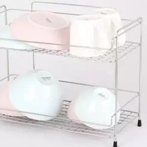 서재테이블선반 마일드 정리용품 일체형키친랙 중형 2단 (WFJ5W1H)