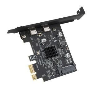 데스크탑 PC용 PCI 익스프레스 확장 카드 윈도우 USB 3.2 듀얼 타입 C 고속 10Gbps GEN2