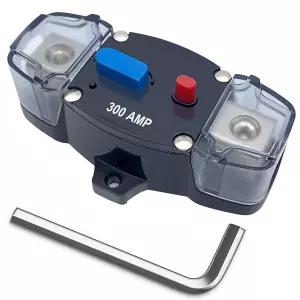 수동 리셋 기능이 있는 Erayco 300암페어 회로 차단기 12-48볼트 DC 0-8게이지 트롤링 모터카 스테레오