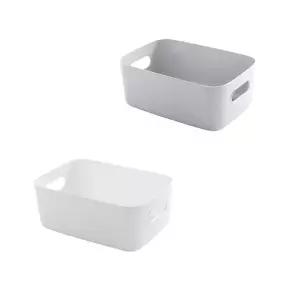 [라일리생활건강] Rly bns 다용도 플라스틱 보관 바구니 대형 펜트리