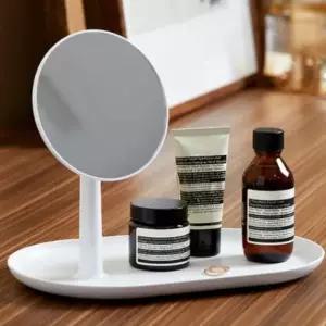 거울 장식형 트레이 화이트 스탠드 악세서리 보관대 목걸이 거치대 (WFJ6D1G)