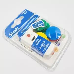 메모원형자석 칠판 냉장고 다용도 이쁜컬러 화이트보드자석 중 6p (WFJ6Z5K)