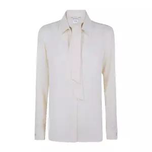 스카프 넥 실크 블라우스 2611111091600 070