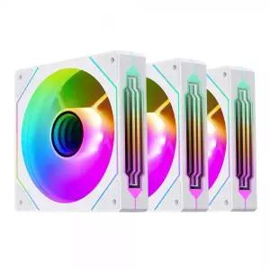 Segotep NR12 ARGB PWM 리버스 (3팩, 화이트)
