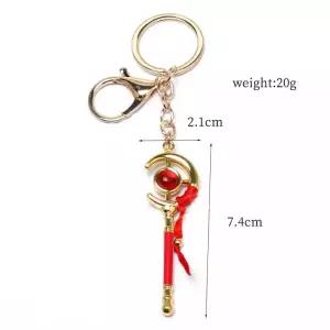  장송의프리렌 마법 지팡이 모양 키링 목걸이