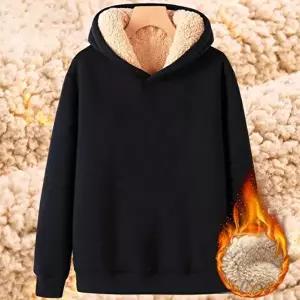 [모로엠]남성 무지 양털 후드티셔츠 LD-TSA-QRLD1087