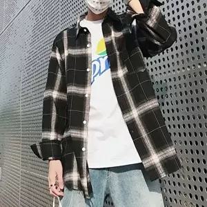 [모로엠]남성 빈티지 내추럴한 베이직 모던 트렌디 체크셔츠 DMS-SHA-Q4578917