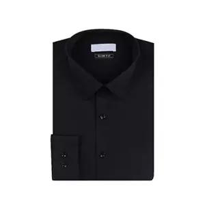 [모로엠]블랙 버튼 남성 슬림 셔츠 ON-SHA-QWFL93NH