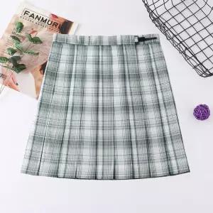 애쉬그린 체크패턴 교복치마(기장선택) 교복 학생복