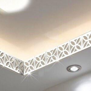 30개 거울 벽 스티커 데칼 타일 테두리 DIY 장식 거실 홈 배경 욕실용