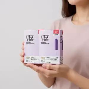 템포 탐폰 슈퍼 20입 5개 체내형생리대 순면흡수체 탐폰 템포