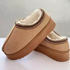 [옷자락]남녀공용 발목스티치 퍼안감 슬리퍼